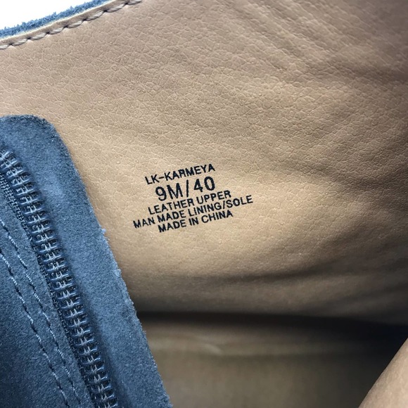 Lucky Brand Karmeya Suede Leather Grey Platform Waterproof Ankle Bootie … - Picture 8 of 10